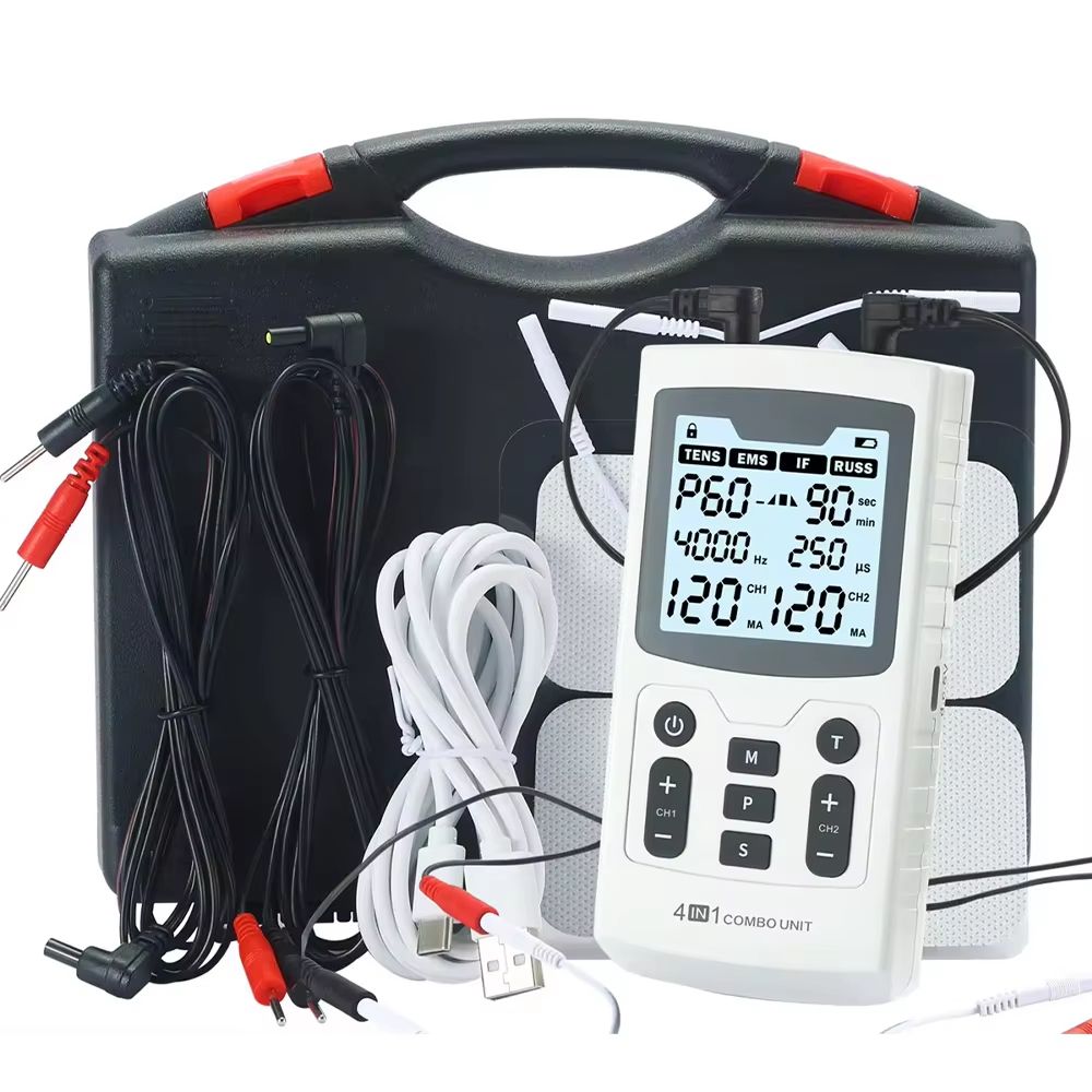 4in1 Electric Muscle Stimulator Physiotherapy Device  Advanced EMS TENS Machine For Pain Relief And 7