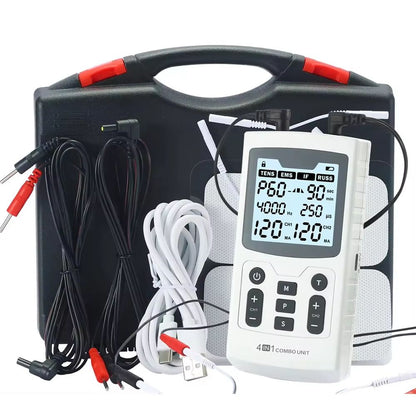 4in1 Electric Muscle Stimulator Physiotherapy Device  Advanced EMS TENS Machine For Pain Relief And 7