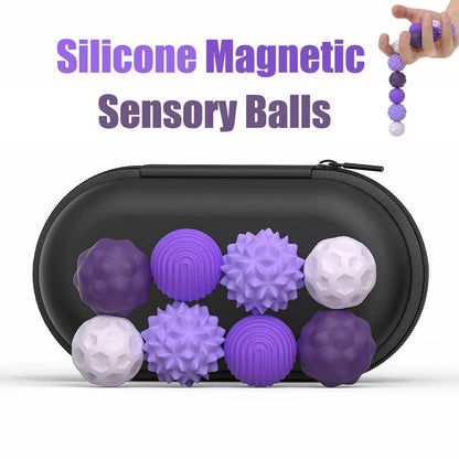 Magnetic Silicone Sensory Fidget Balls For Stress Relief 1
