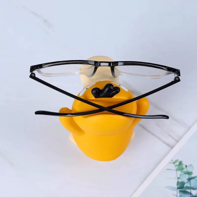 Miniso Psyduck Display Stand, Cute Pokemon Ornaments, Anime Peripheral, Glasses Frame Holder, Craft Stand Decor, Unique