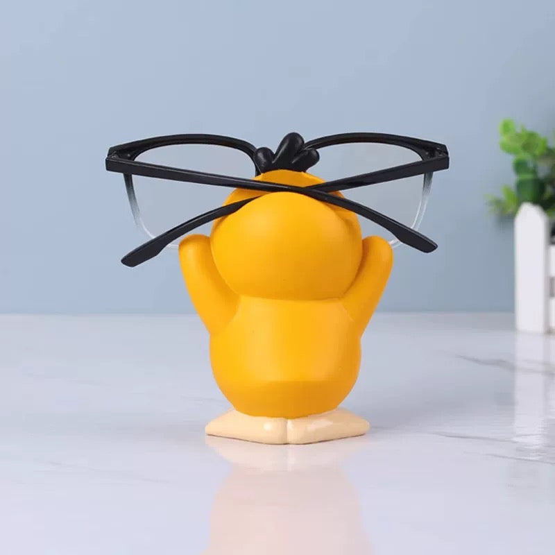 Miniso Psyduck Display Stand, Cute Pokemon Ornaments, Anime Peripheral, Glasses Frame Holder, Craft Stand Decor, Unique