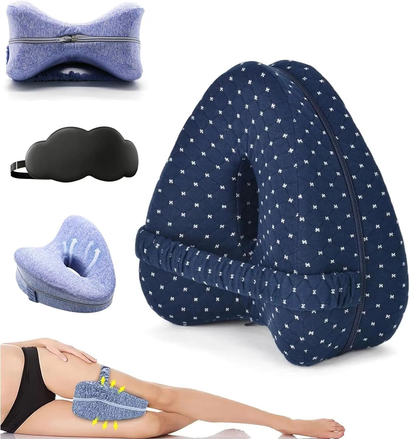 Revoget Orthopedic Leg Alignment Pillow  Relieve Hip Pain Sciatica And Back Discomfort For Side Sle 10