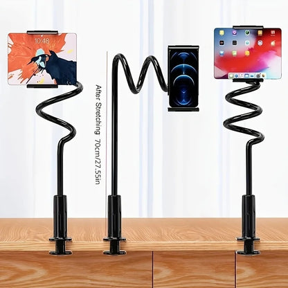 Mobile Phone Tablet Clip Lazy Bedside Desktop Foldable Live Stand Headrest Holder 2