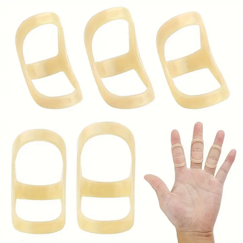 Flexible Finger Fixing Splint Kit, Protector Ring Sheath, Hammer Shaped Fixator for Injury Support Rehabilitation