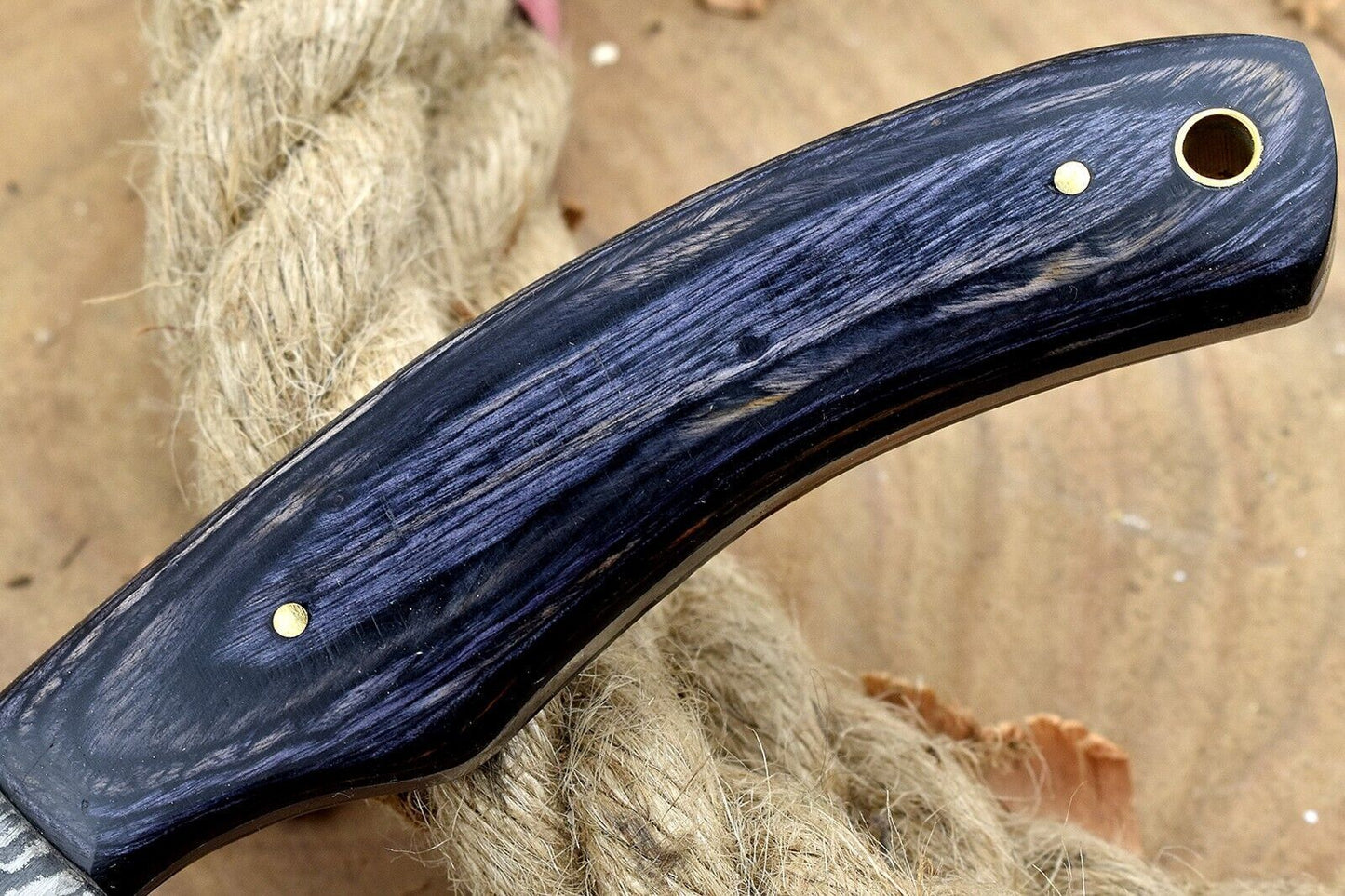 Authentic Damascus Steel Chef Knife  Handmade Cooking Knife With Wood Handle 2
