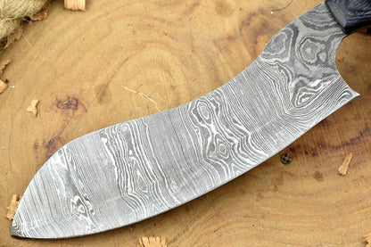 Authentic Damascus Steel Chef Knife  Handmade Cooking Knife With Wood Handle 3