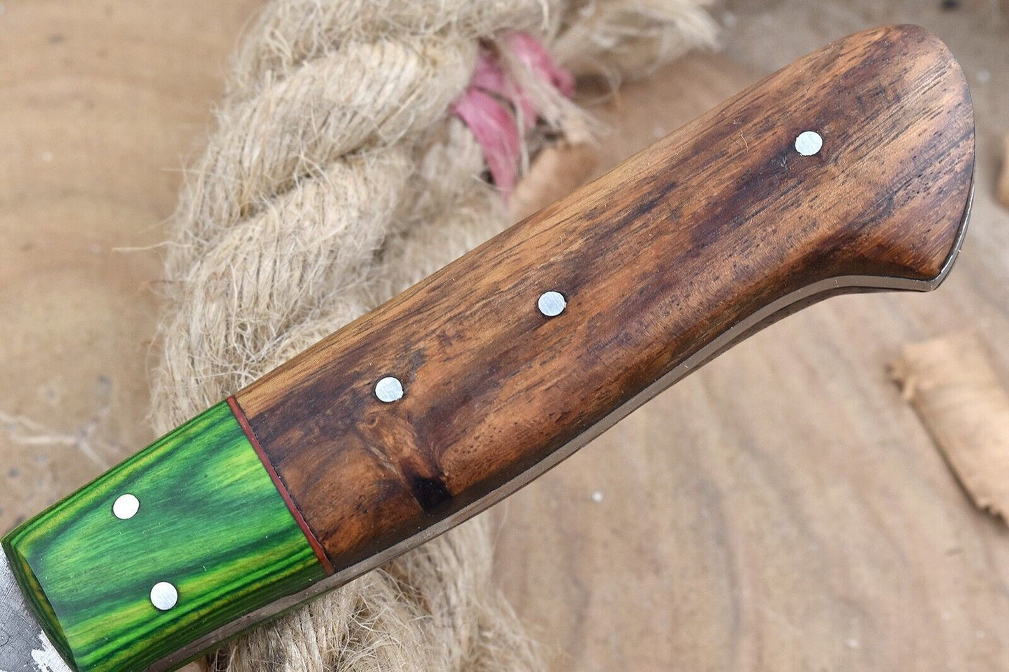 Unique Handmade Damascus Steel Knife  Rosewood Handle Chef Knife Gift 1