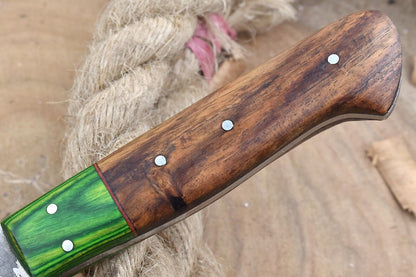 Unique Handmade Damascus Steel Knife  Rosewood Handle Chef Knife Gift 1