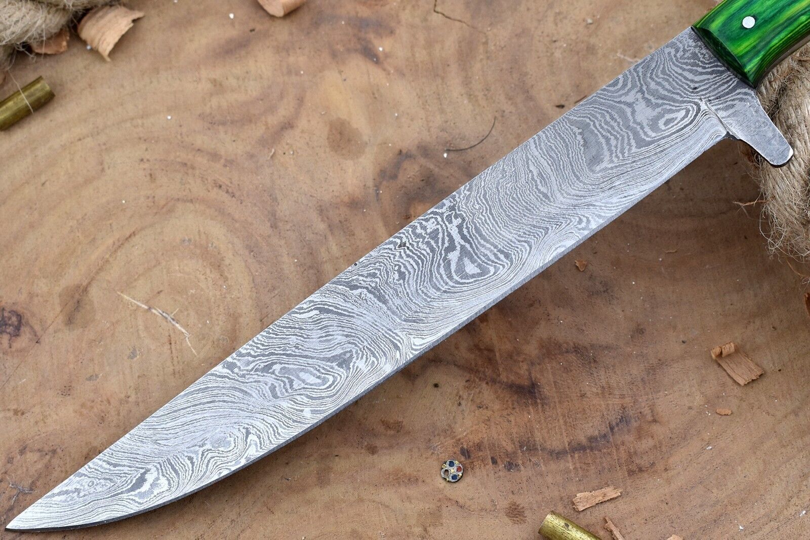 Luxury Handmade Damascus Kitchen Knife  Chef Knife With Rosewood Handle  Sheath 2