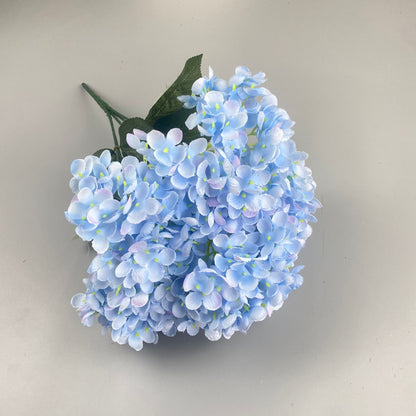 Lifelike Hydrangea Bouquet, Artificial Silk Flowers for Wedding, Party, Home Decor, Living Room Centerpiece