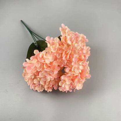 Lifelike Hydrangea Bouquet, Artificial Silk Flowers for Wedding, Party, Home Decor, Living Room Centerpiece