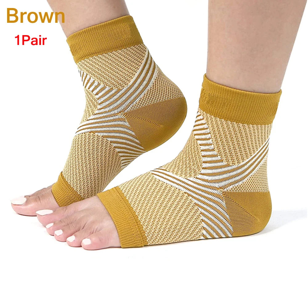 Plantar Fasciitis Socks Sleeves Sports Ankle Brace Compression Foot Arch Support Achilles Tendoniti 12