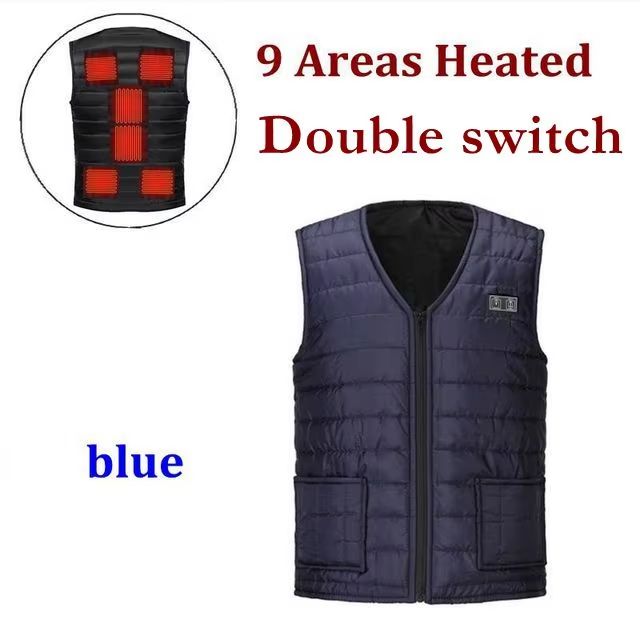 SmartHeat Pro 9Zone Heated Vest  Winter Thermal VNeck Jacket For Men  Women 8