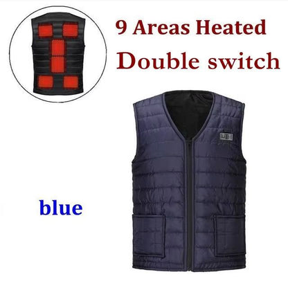 SmartHeat Pro 9Zone Heated Vest  Winter Thermal VNeck Jacket For Men  Women 8