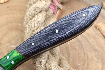Handmade Damascus Kitchen Knife  Chef Knife With Wood Handle  Sheath 1