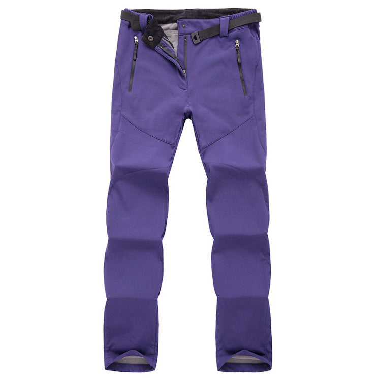 Womens Thermal Softshell Pants Waterproof Fleece Lined For Hiking Skiing Snowboard And Outdoor Trek