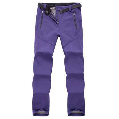 Womens Thermal Softshell Pants Waterproof Fleece Lined For Hiking Skiing Snowboard And Outdoor Trek