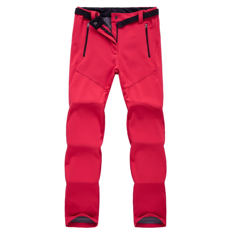 Womens Thermal Softshell Pants Waterproof Fleece Lined For Hiking Skiing Snowboard And Outdoor Trek