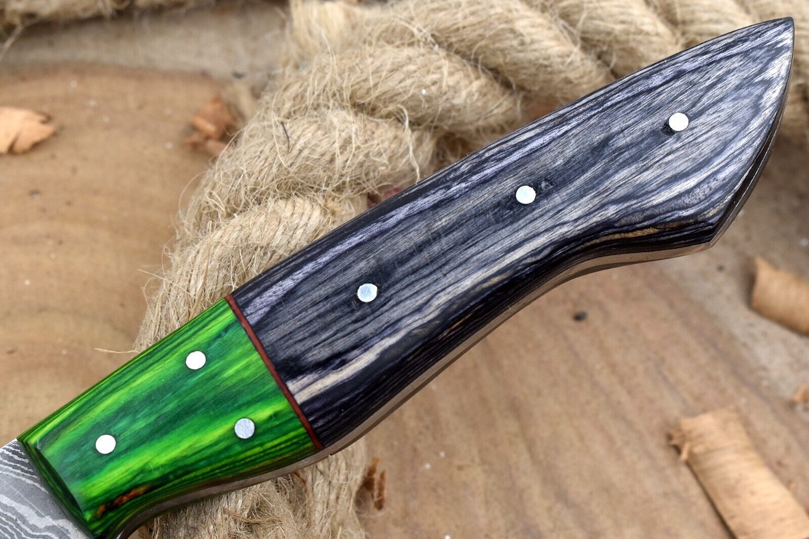 Premium Handmade Damascus Chef Knife  Professional Kitchen Knife With Leather Sheath 1