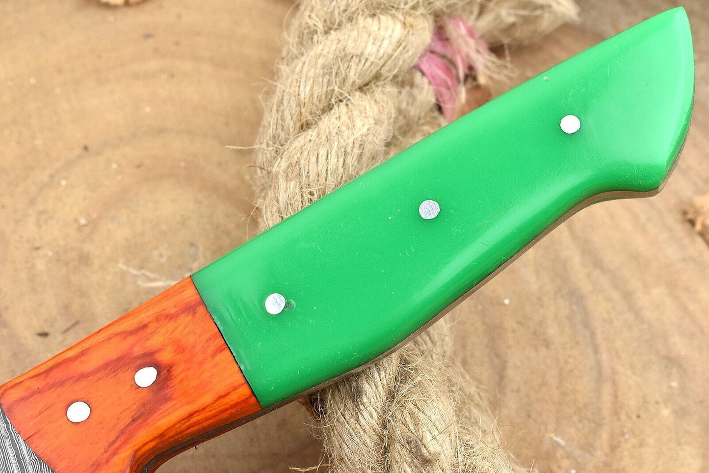 Hand Forged Damascus Kitchen Knife  Resin Handle Professional Chef Knife 1