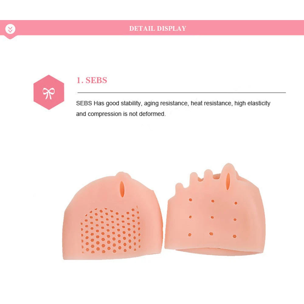 Gel Foot Pads Toe Separators For Men Women Foot Care Brace Support Metatarsal Cushion Sleeves Foref 2