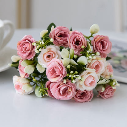 Artificial Silk Rose, Wedding Bouquet, Bridal Decor, Christmas Wreath, Vase Decoration, DIY Craft