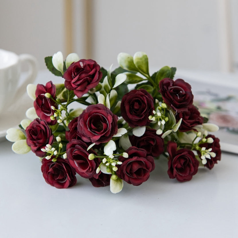 Artificial Silk Rose, Wedding Bouquet, Bridal Decor, Christmas Wreath, Vase Decoration, DIY Craft
