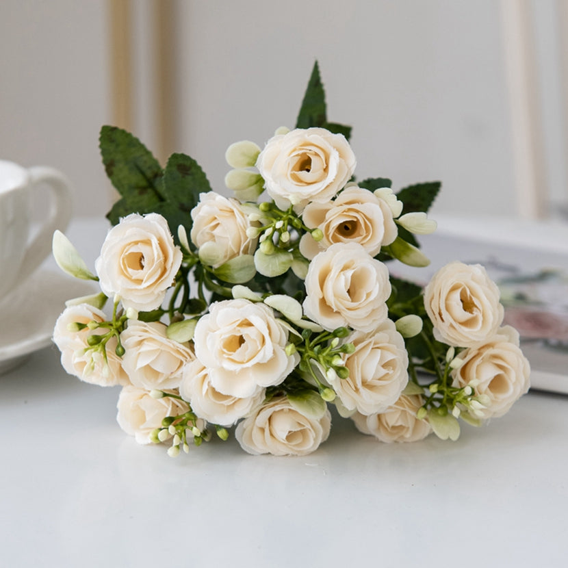 Artificial Silk Rose, Wedding Bouquet, Bridal Decor, Christmas Wreath, Vase Decoration, DIY Craft