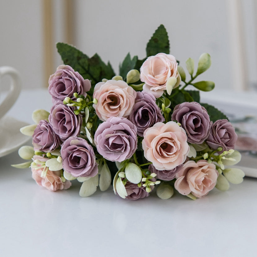 Artificial Silk Rose, Wedding Bouquet, Bridal Decor, Christmas Wreath, Vase Decoration, DIY Craft