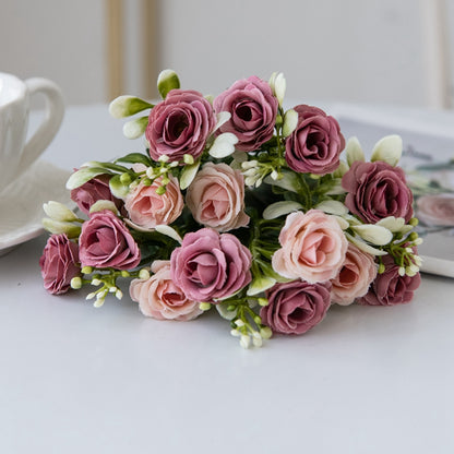Artificial Silk Rose, Wedding Bouquet, Bridal Decor, Christmas Wreath, Vase Decoration, DIY Craft