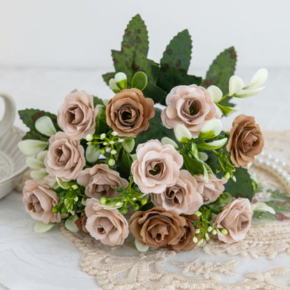 Artificial Silk Rose, Wedding Bouquet, Bridal Decor, Christmas Wreath, Vase Decoration, DIY Craft