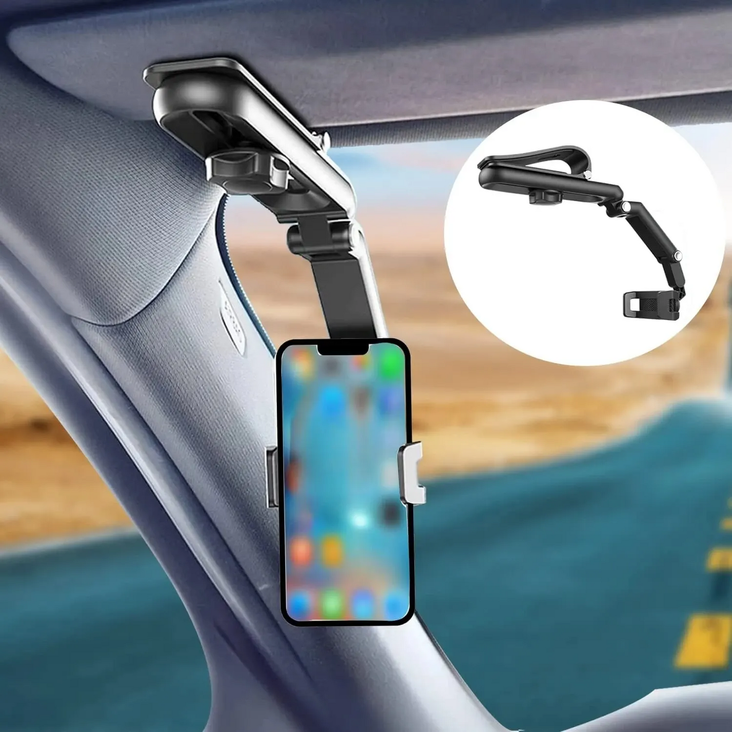 Free RotatingPhone Holder, Multifunctional Car Cell Phone Holder, Fits almost all Smartphones