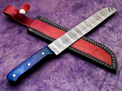 Handmade Damascus Chef Knife  Premium Wooden Grip Culinary Masterpiece 1