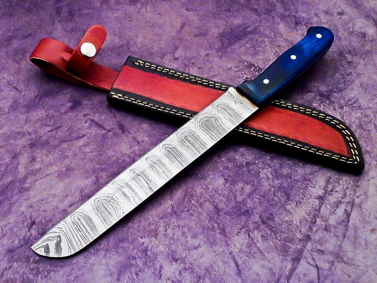 Handmade Damascus Chef Knife  Premium Wooden Grip Culinary Masterpiece 2