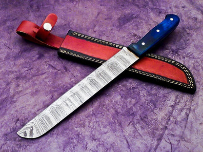 Handmade Damascus Chef Knife  Premium Wooden Grip Culinary Masterpiece 2