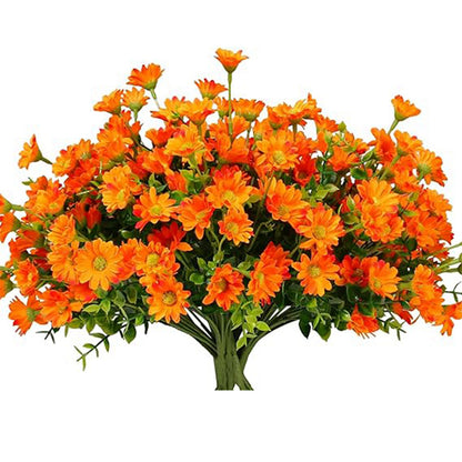 Autumn Silk Daisy Bouquet, Artificial Flower Decor for Vase, Home and Wedding Decor, Holiday Party DIY Gift