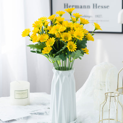 Autumn Silk Daisy Bouquet, Artificial Flower Decor for Vase, Home and Wedding Decor, Holiday Party DIY Gift