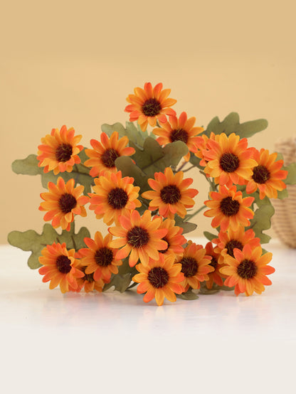 Autumn Silk Daisy Bouquet, Artificial Flower Decor for Vase, Home and Wedding Decor, Holiday Party DIY Gift