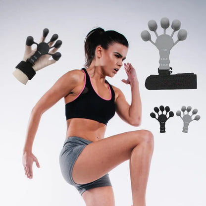 Hand Strengthener Arthritis Grip Trainer, Silicone Finger Exercise Stretcher, Hand Brush Expander Grips Gym Training Fit