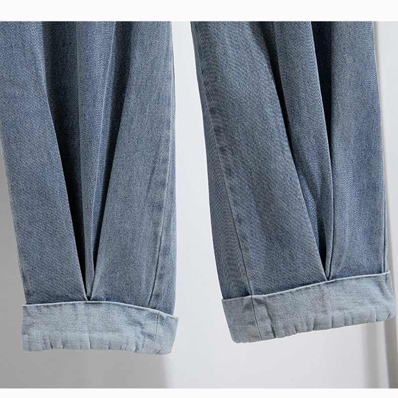 Fashion Jeans For Women, Autumn New Arrival, High Elastic Waist Harem Denim Pants, Blue Jeans Woman