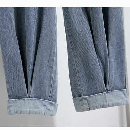 Fashion Jeans For Women, Autumn New Arrival, High Elastic Waist Harem Denim Pants, Blue Jeans Woman