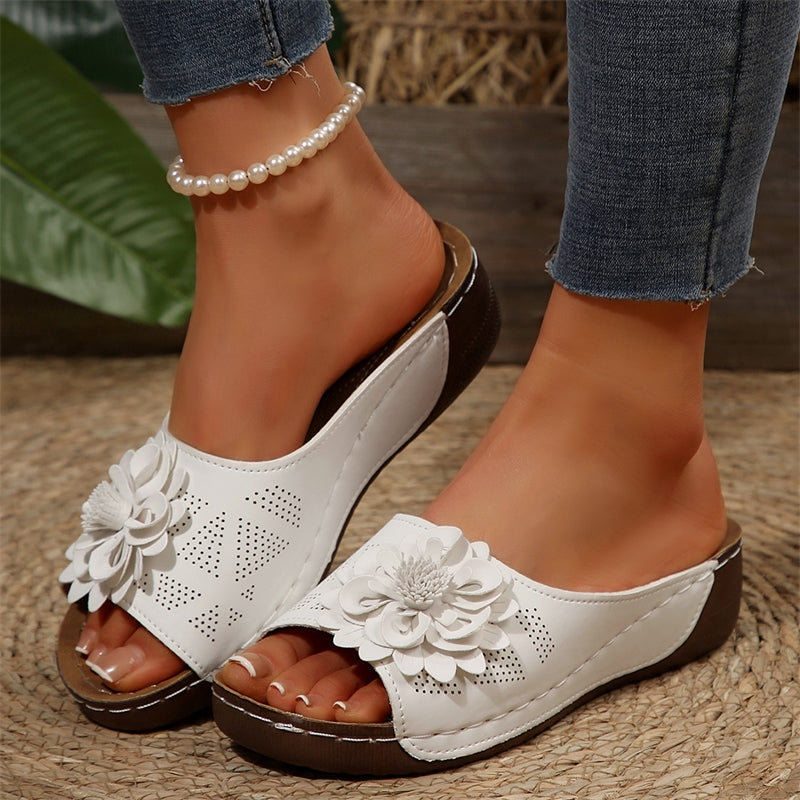 Summer Sandals For Women Stylish Slides Plus Size Wedge Shoes Outdoor Female Footwear 2