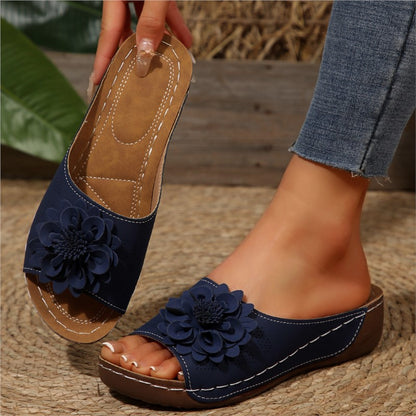 Summer Sandals For Women Stylish Slides Plus Size Wedge Shoes Outdoor Female Footwear 10