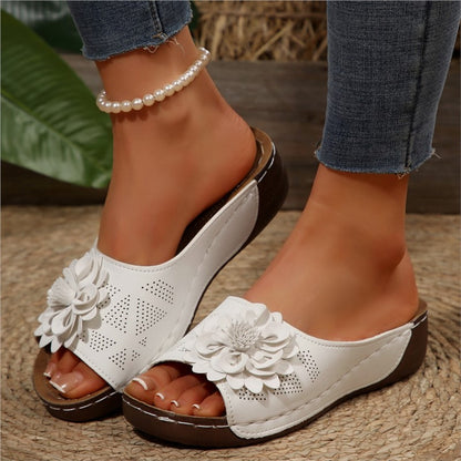 Summer Sandals For Women Stylish Slides Plus Size Wedge Shoes Outdoor Female Footwear 12