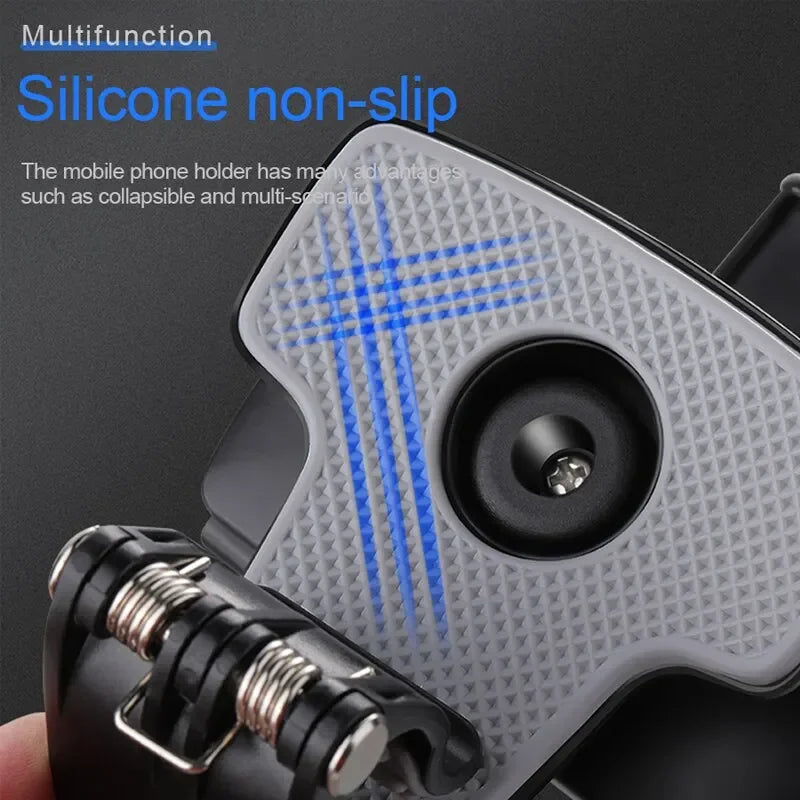 Universal Car Smartphone Bracket Dashboard Phone Holder Free Degree Rotation Mount Rubber Grip Navi 2