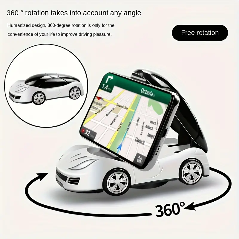 Universal Mobile Phone Holder 360 Rotation Car Model Stand Foldable Dashboard Bracket Car Accessori 3