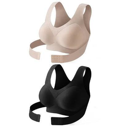 FallSweet Seamless Posture Support Bra  Wireless PushUp Comfort With Cross Back Design 9