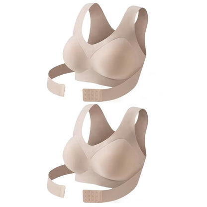 FallSweet Seamless Posture Support Bra  Wireless PushUp Comfort With Cross Back Design 7