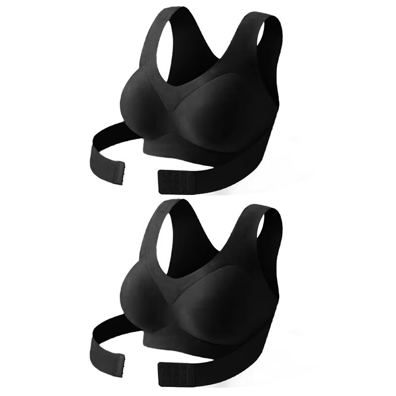 FallSweet Seamless Posture Support Bra  Wireless PushUp Comfort With Cross Back Design 8