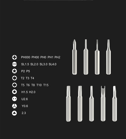 Magnetic Screwdriver Set, Precision Kit Bits for Electronics, Computer Phone Disassembly, Multifunctional Repair Tool